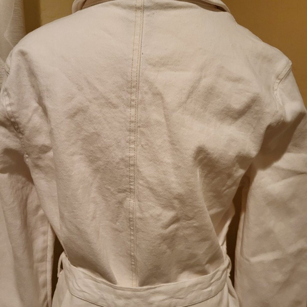 Sanctuary Jessa Tied Denim Jacket off white Size Medium New With Tags - Picture 8 of 11
